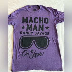Macho Man Vintage Heather Purple Tee